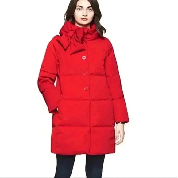 Kate Spade New York Jackets & Blazers - Kate Spade Red Bow Puffer Jacket Size 4 *bow missing*
